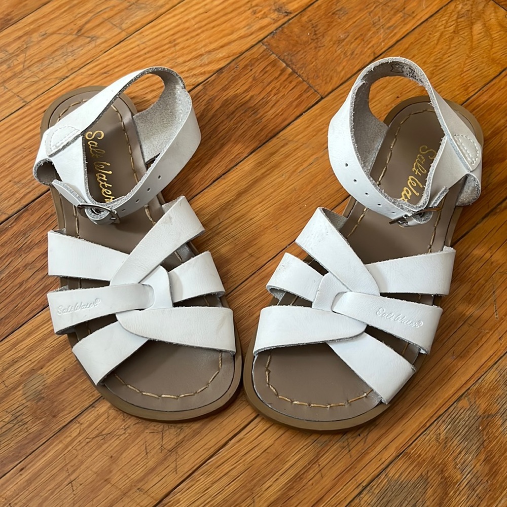 White Salt Water Sandals by Hoy